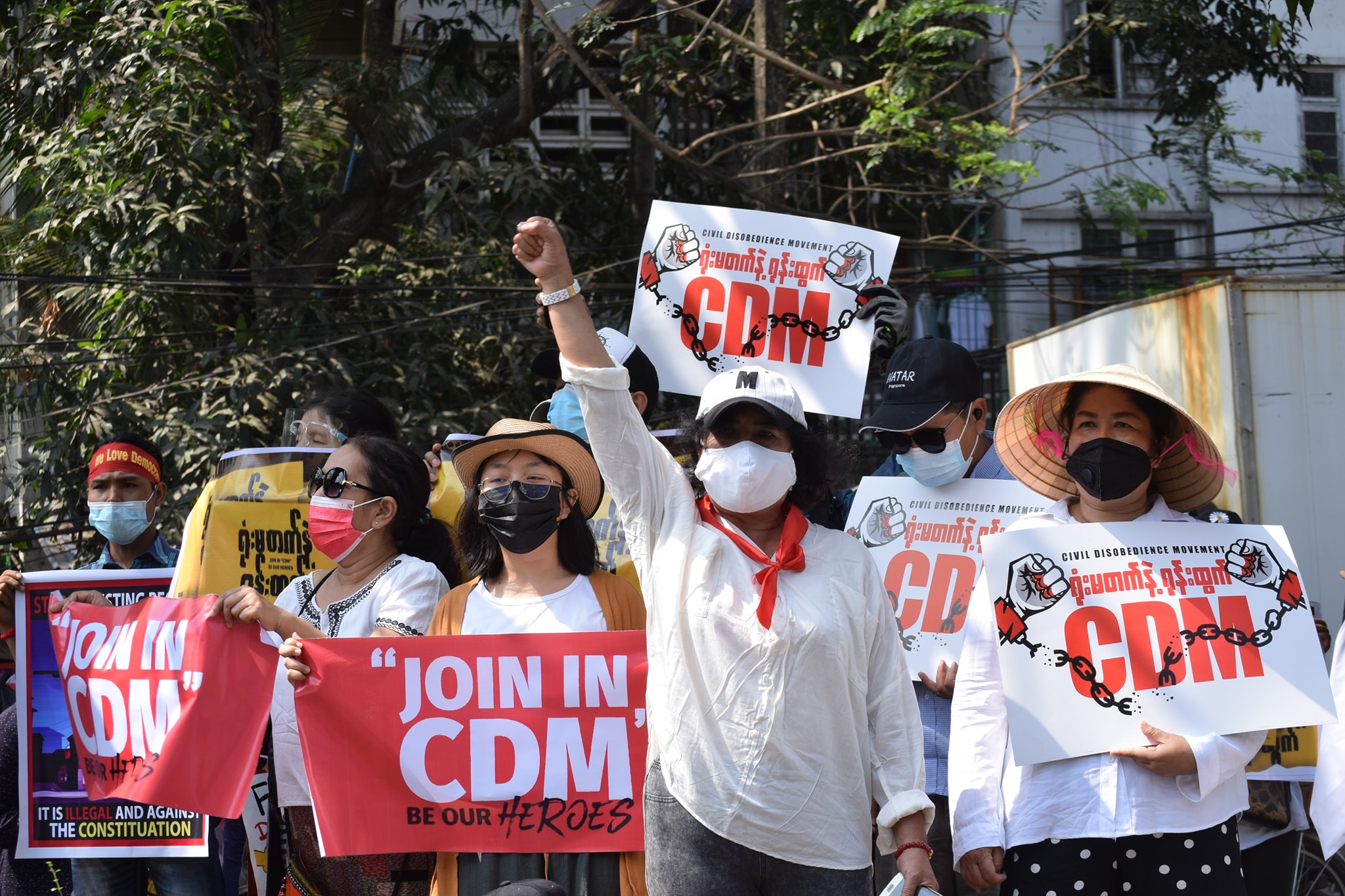 Women marching in Civil Disobedience Movement